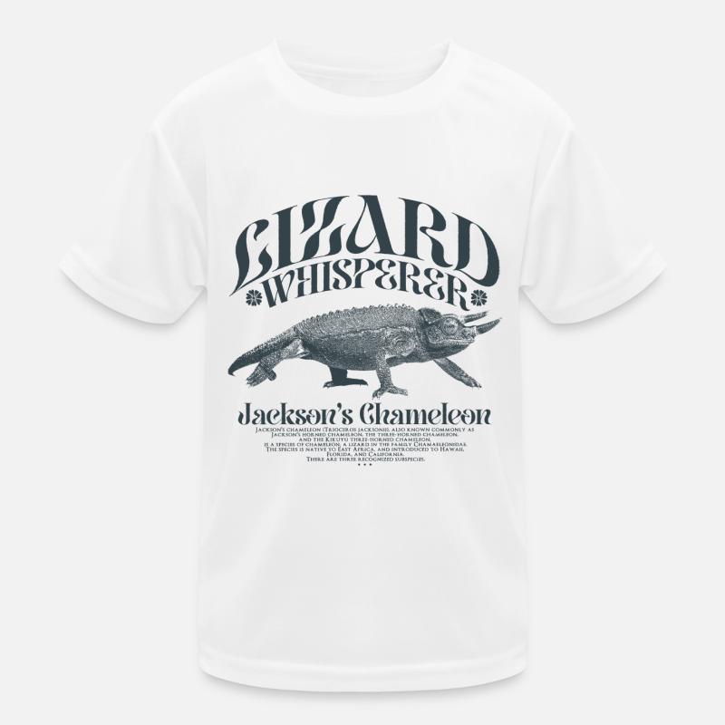 Le lézard caméléon de Jackson qui chuchote à l’oreille T-shirt sport Enfant