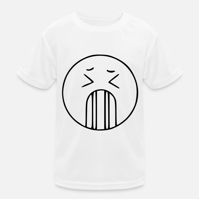 Emoji sketch passed black Kids Functional T-Shirt
