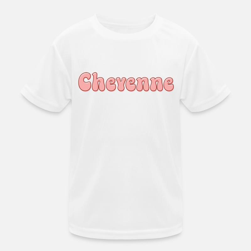 Nom Fille Cheyenne Rétro Prénom Cheyenne Couple T-shirt sport Enfant