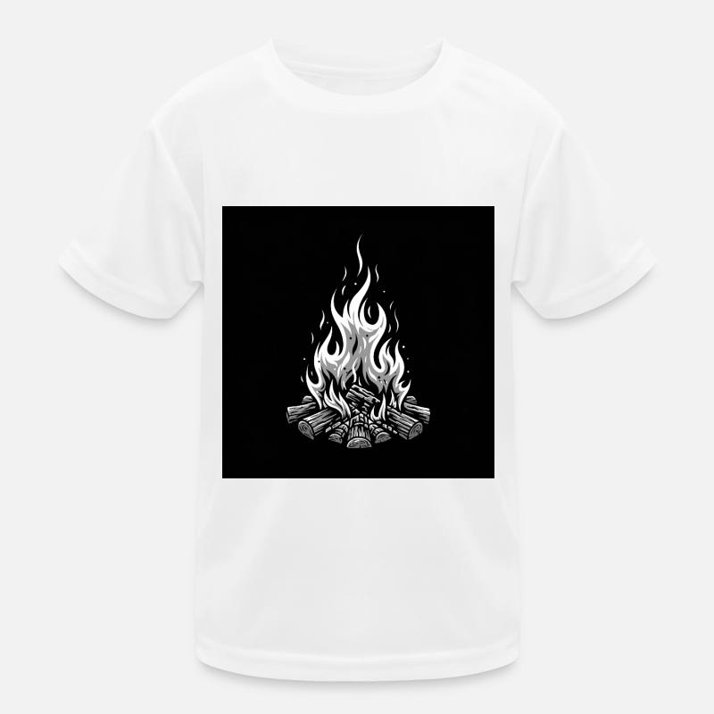 Campfire magic: warmth, light and nights Kids Functional T-Shirt