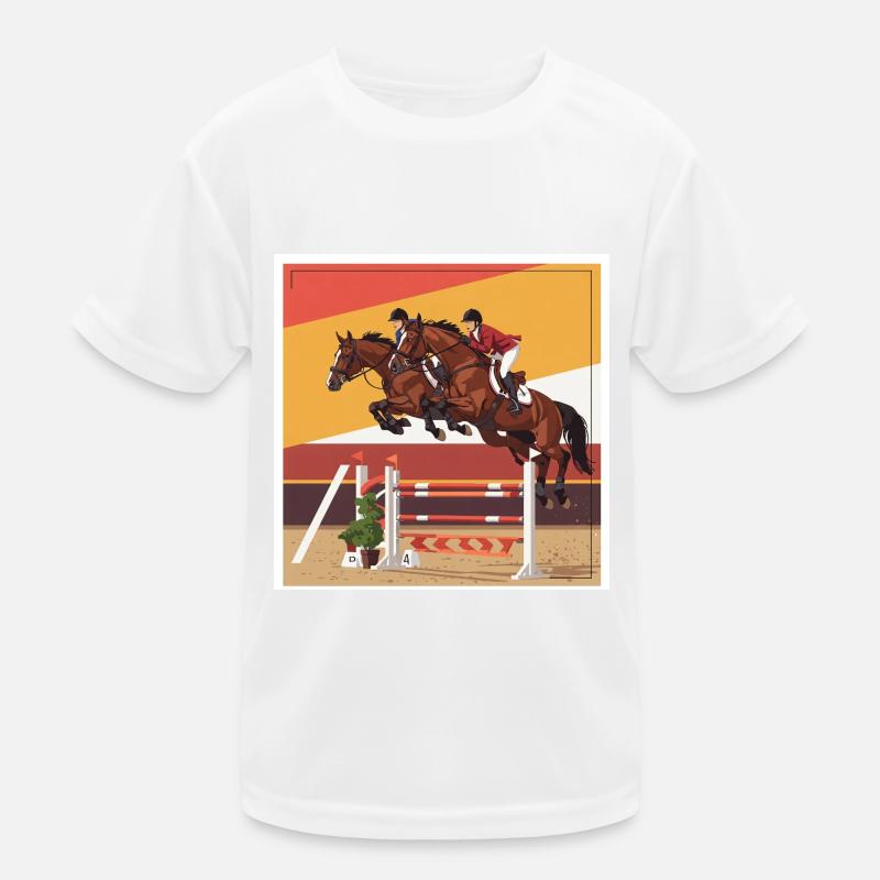 Die Kunst des Springreitens Kinder Funktions-T-Shirt