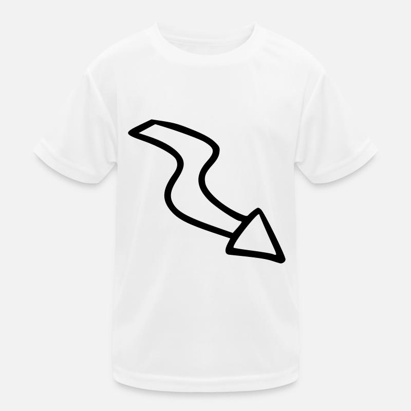 Flèche dessin croquis noir T-shirt sport Enfant