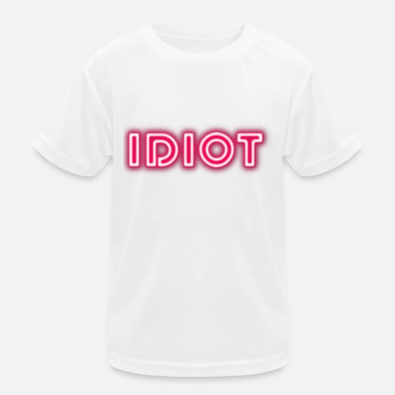 Idiot Geschenkidee Kinder Funktions-T-Shirt