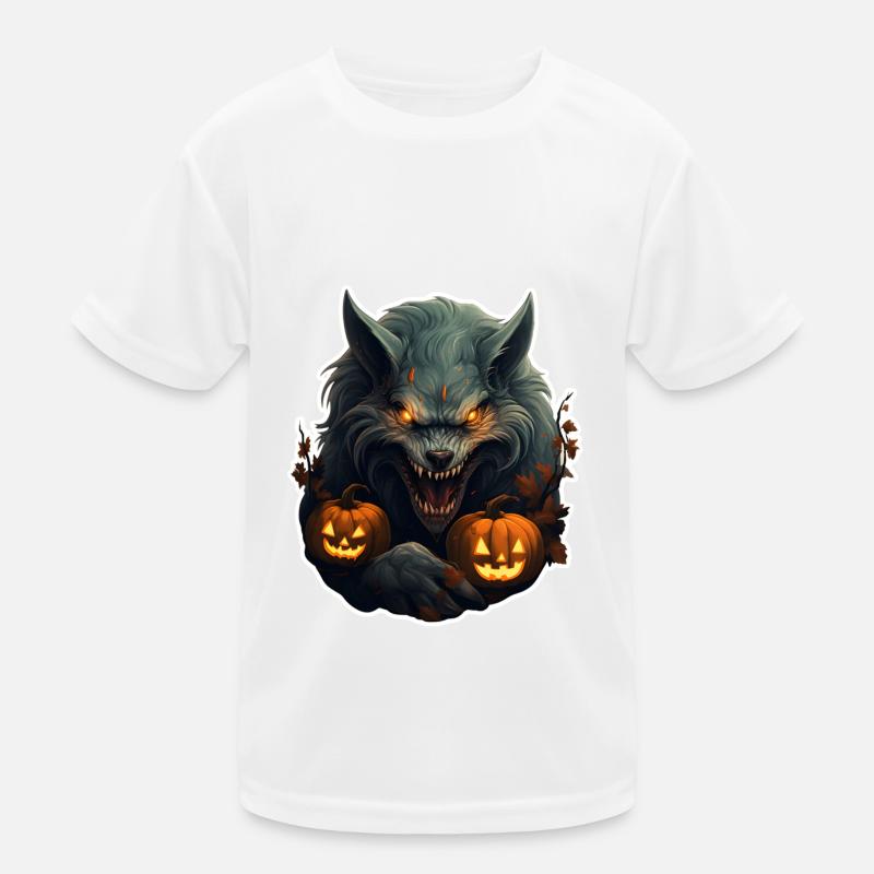 Werewolf Halloween Kids Functional T-Shirt