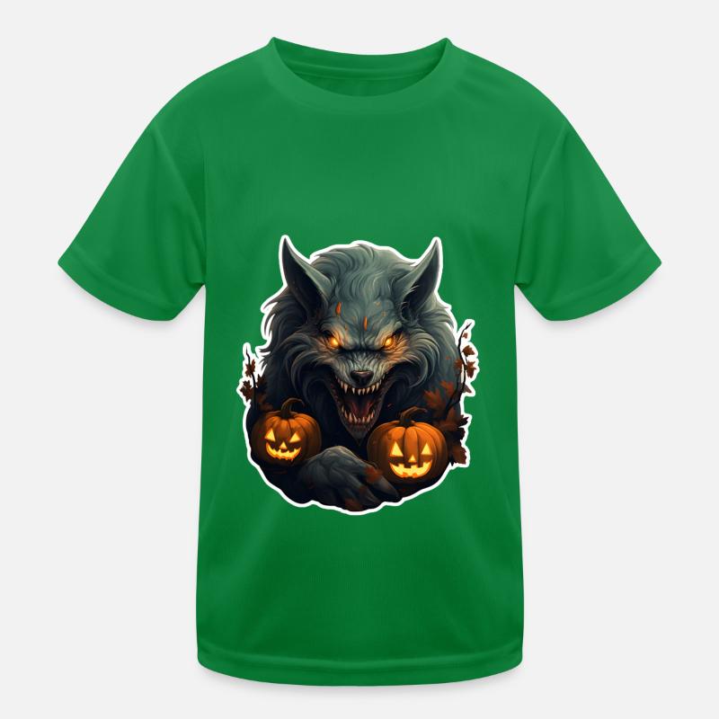 Werwolf Halloween Kinder Funktions-T-Shirt