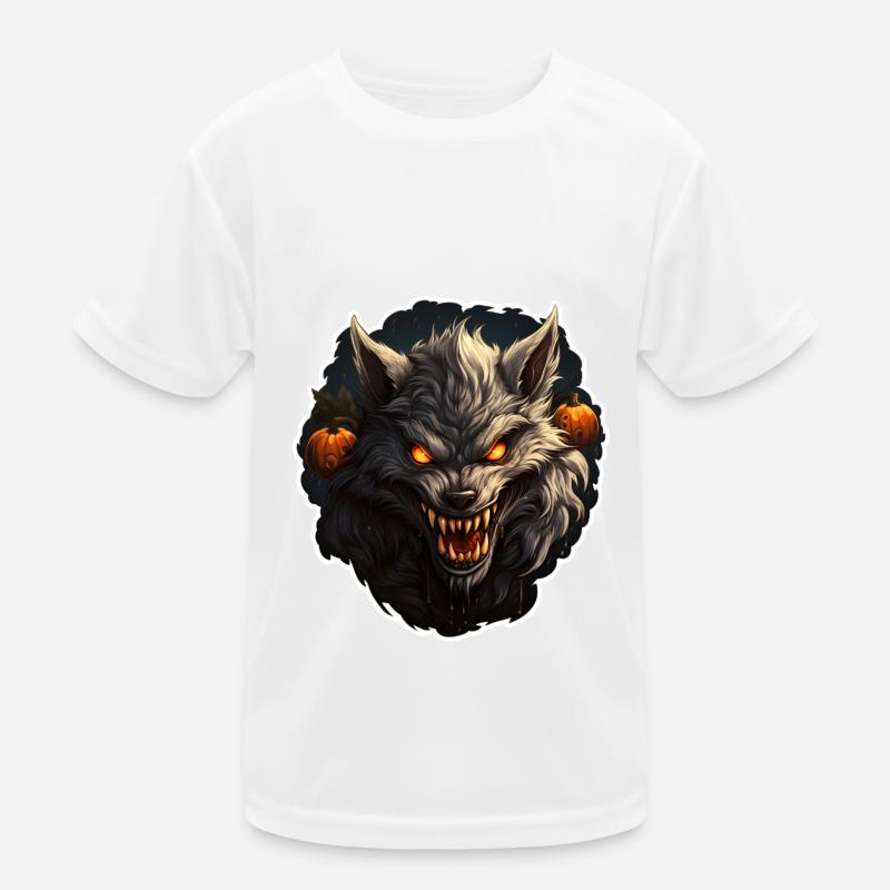 Werewolf Halloween Kids Functional T-Shirt