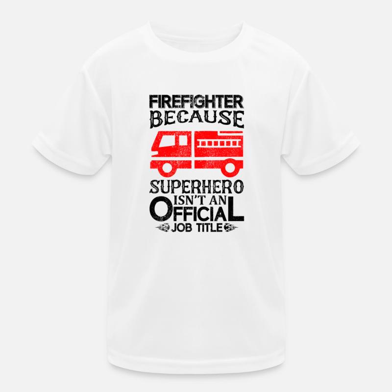 Fire brigade Fire engine Firefighter Kids Functional T-Shirt