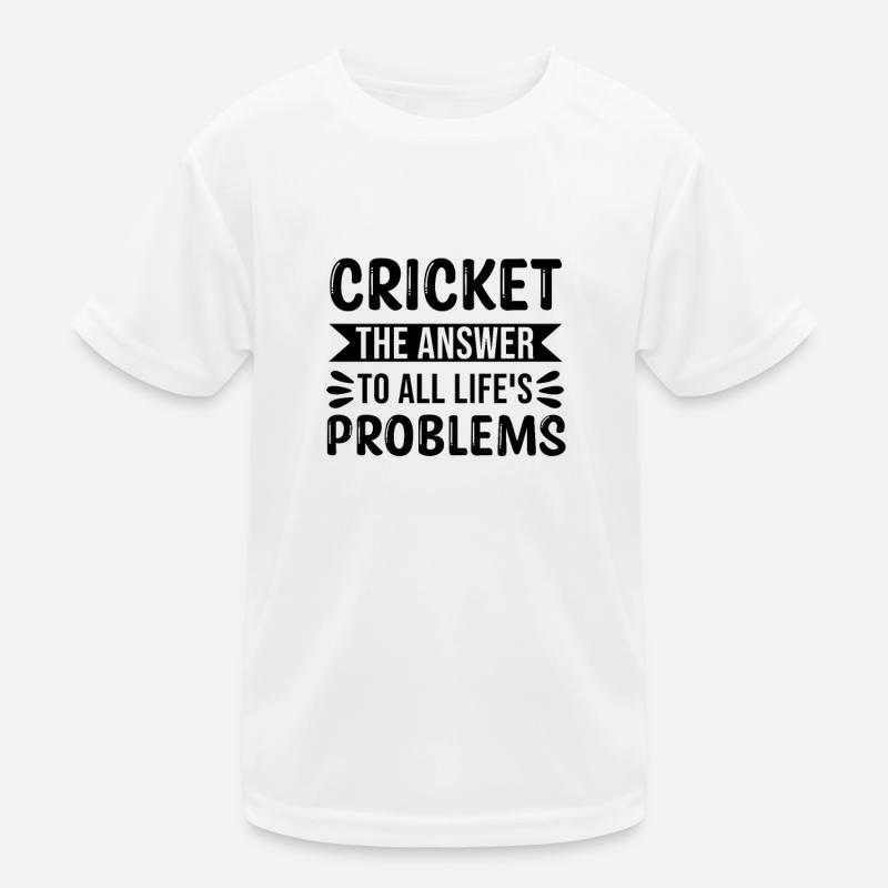 Le cricket La réponse à tous les problèmes de la vie T-shirt sport Enfant