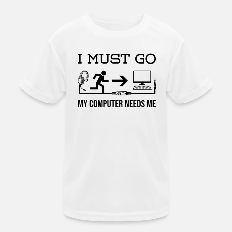 Gamer PC games gaming zocken developer Kids Functional T-Shirt