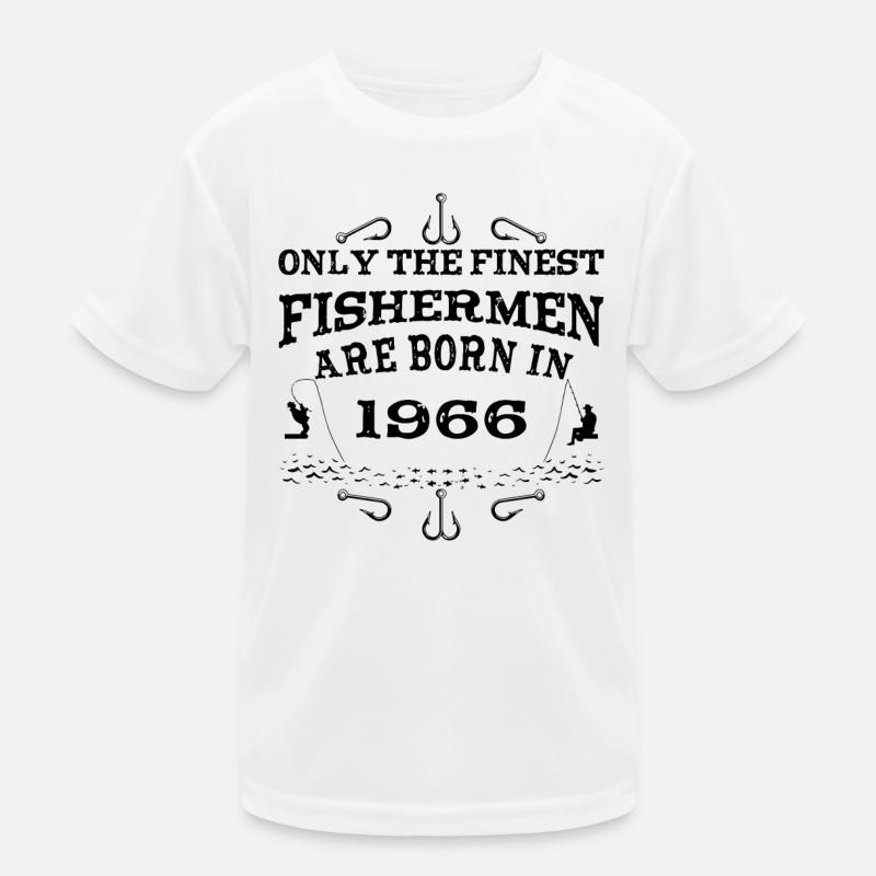 Pêcheur né en 1966 anniversaire T-shirt sport Enfant