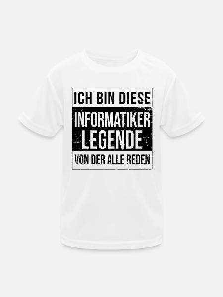 Programmierer Geburtstag geboren Legende - Kinder Funktions-T-Shirt - Weiß
