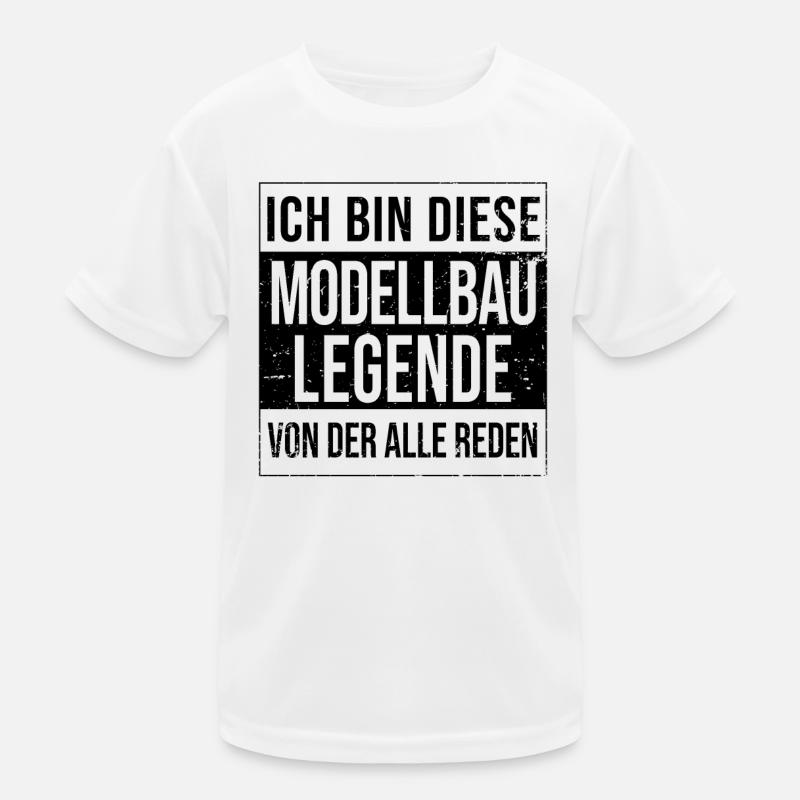 Modellbauer Geburtstag geboren Legende Modellbau Kinder Funktions-T-Shirt