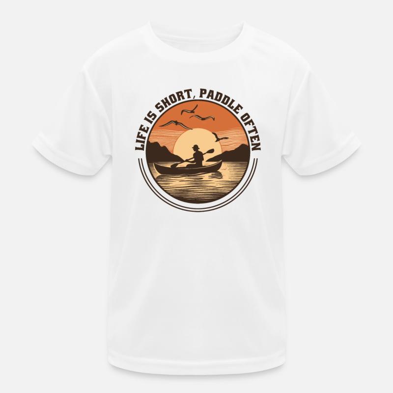 Canoe Canoe Kayak Paddle-Life Kids Functional T-Shirt