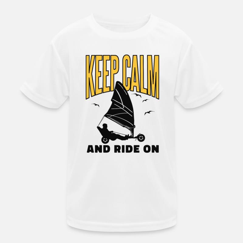 Sand Sailing, Windracer, Land Sailing, Land Sailor Kids Functional T-Shirt