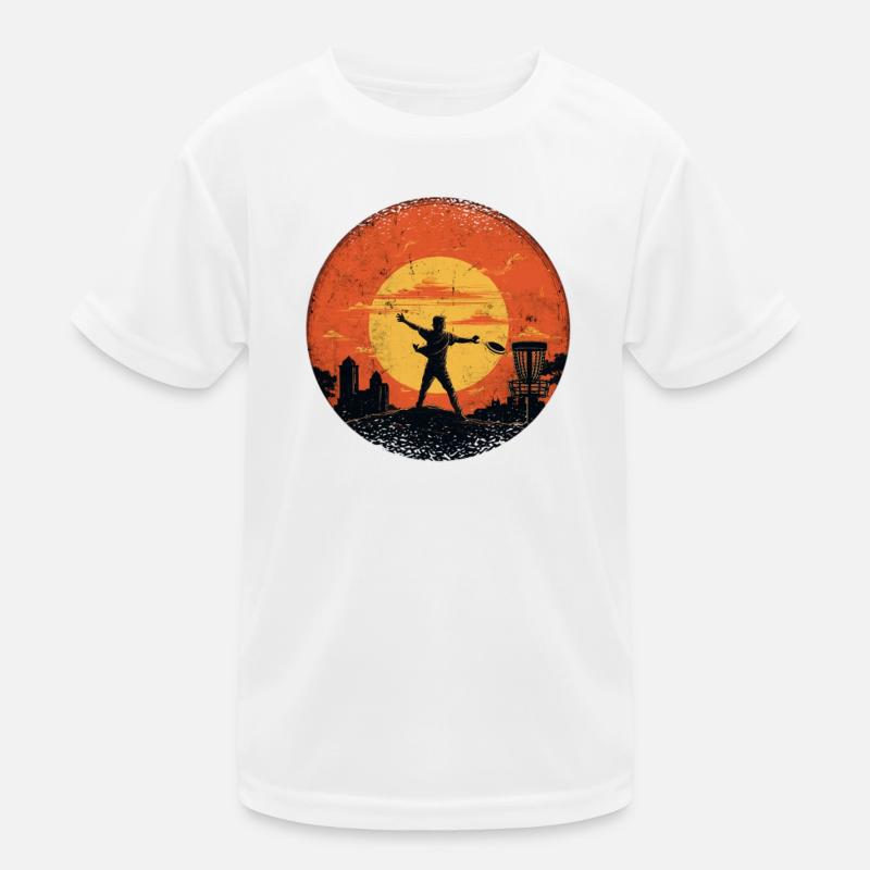 Disc Golf Player Disc Golfer Game Vintage Kids Functional T-Shirt