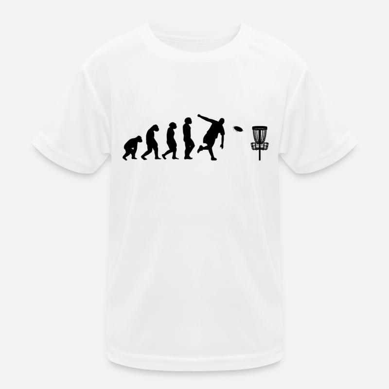 Disc-Golf-Spieler Disc-Golfer Game Evolution Kinder Funktions-T-Shirt