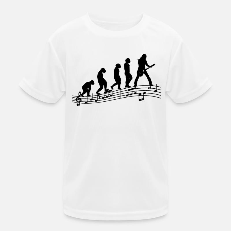 Gitarristen E-Gitarren Akustik-Gitarre Evolution Kinder Funktions-T-Shirt