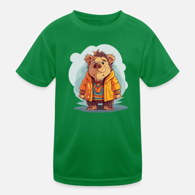 Wild boar Kids Functional T-Shirt