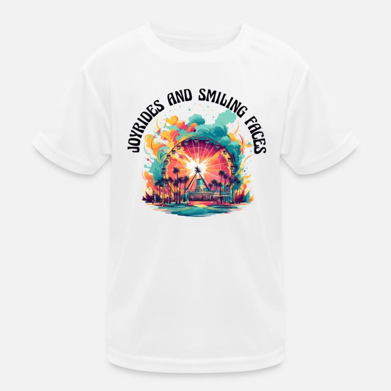 Freizeitpark Jahrmarkt Rummelplatz Dorffest Kinder Funktions-T-Shirt