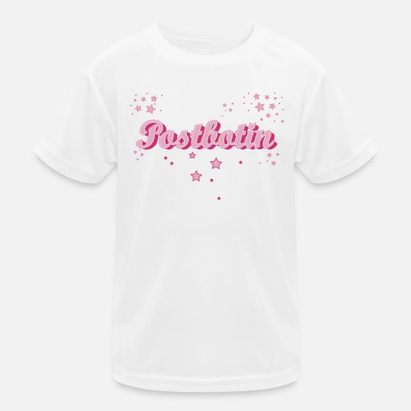 Postboten Abschluss-Geschenk Postbote Postbotin Kinder Funktions-T-Shirt