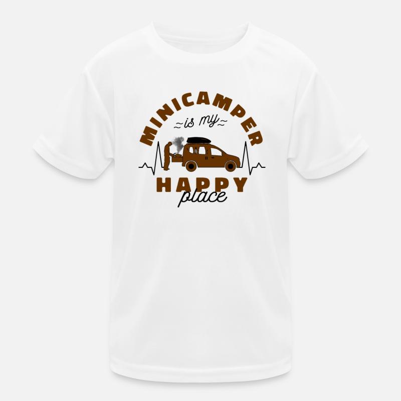 Minicamper Happy Camping-Camper Microcamper Kinder Funktions-T-Shirt