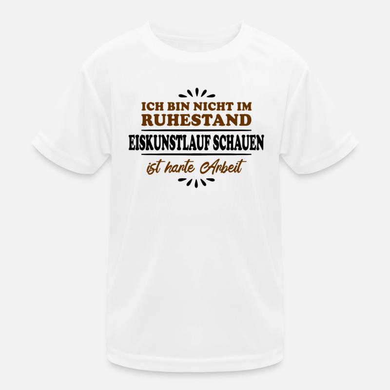 Ruhestand Rentner Pensioner Eiskunstlauf Kinder Funktions-T-Shirt
