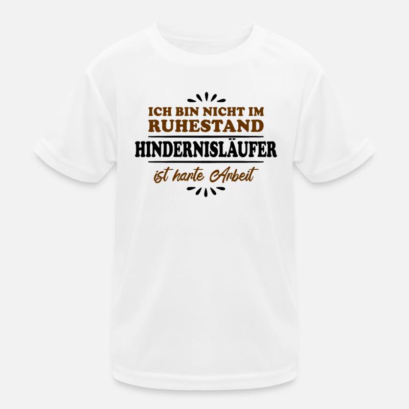 Retirement Retiree Retiree Obstacle Course Kids Functional T-Shirt
