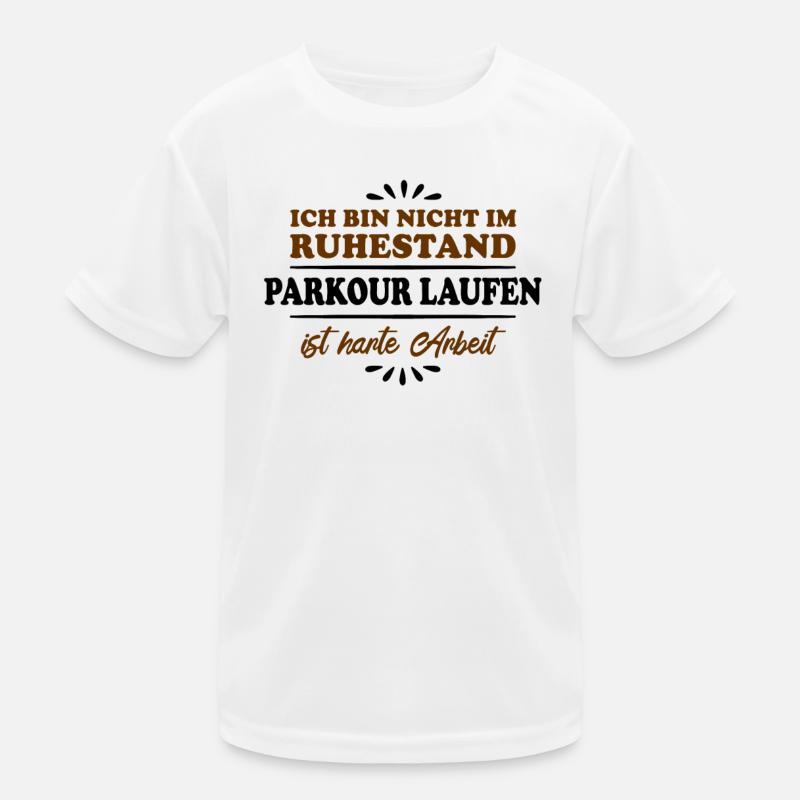 Retraité Retraité Parkour T-shirt sport Enfant