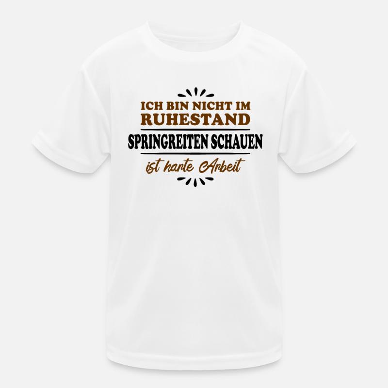 Retraité Retraité Cavalier d’obstacles T-shirt sport Enfant