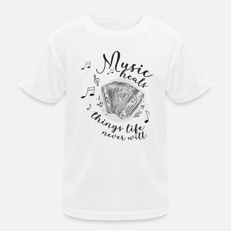 Accordion Players Harmonica Musicians Kids Functional T-Shirt