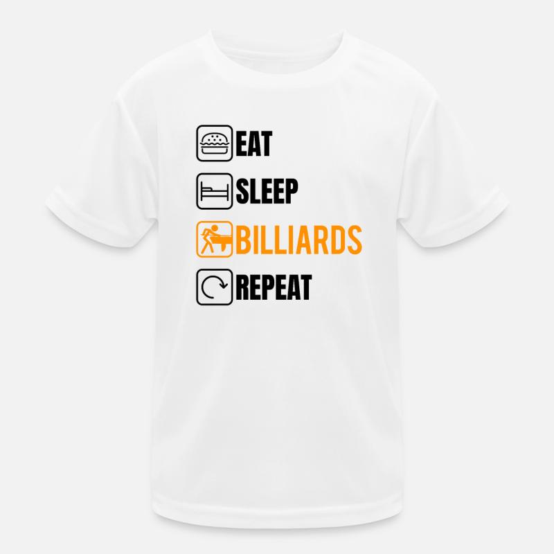 Billard, Billard, Table de billard, Drôles de dictons, Snooker T-shirt sport Enfant