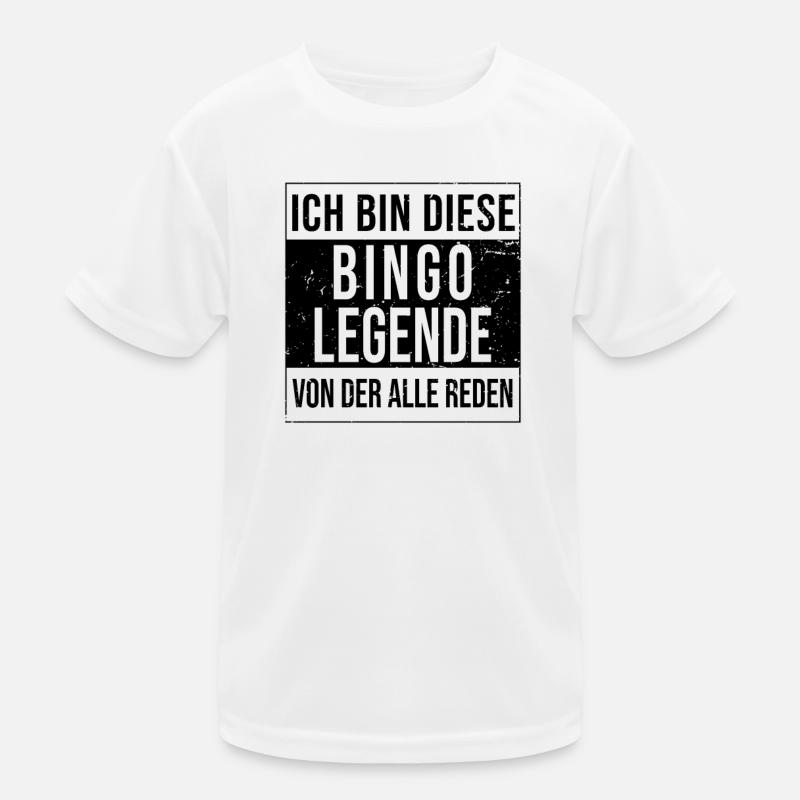 Bingo Player LEGEND Jeu de bingo Jeu de bingo T-shirt sport Enfant