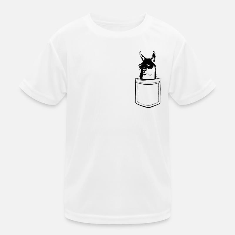 Mon lama dans la poche - Poche poitrine T-shirt sport Enfant