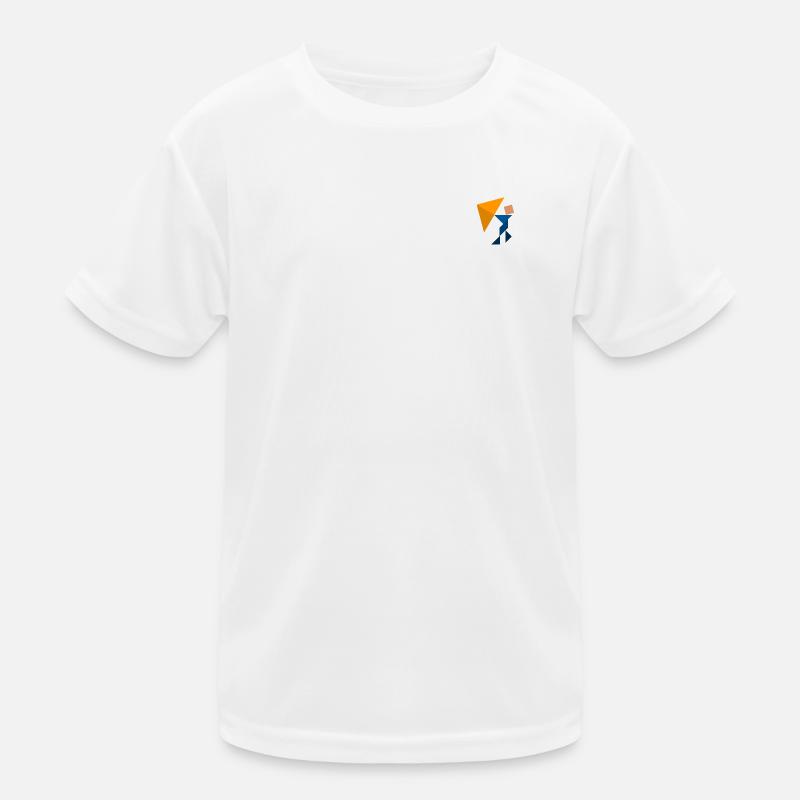 Drachensteigen - Tangram Kinder Funktions-T-Shirt