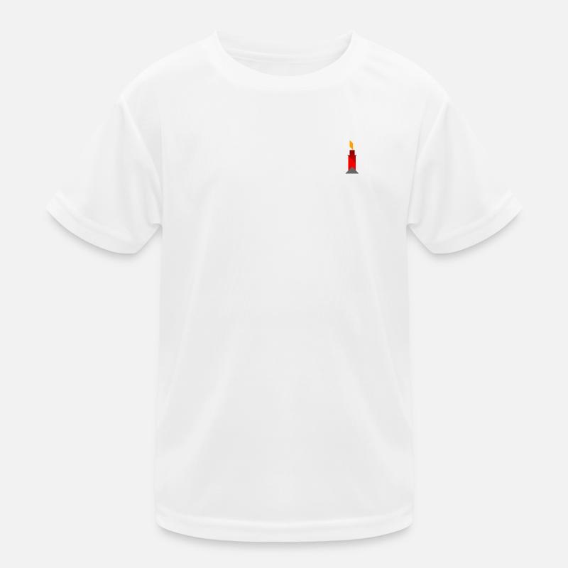 Kerze - Tangram Kinder Funktions-T-Shirt