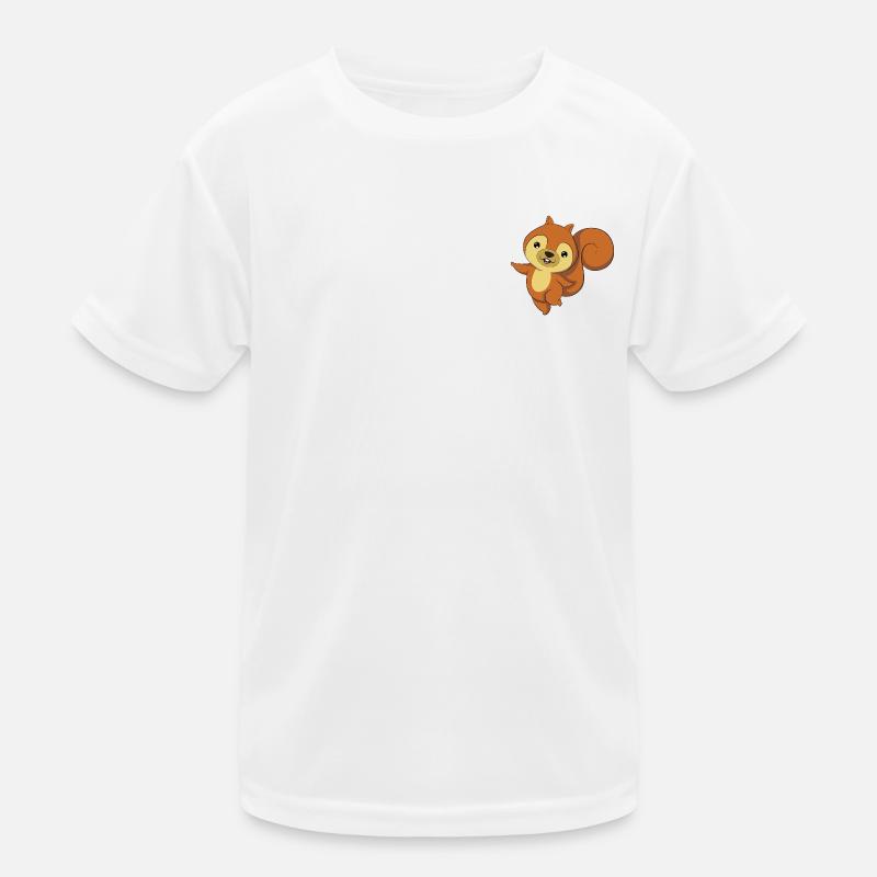 Eichhörnchen Kinder Funktions-T-Shirt