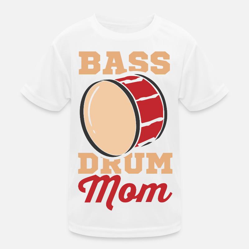 Bass Drummer Mutter Kinder Funktions-T-Shirt