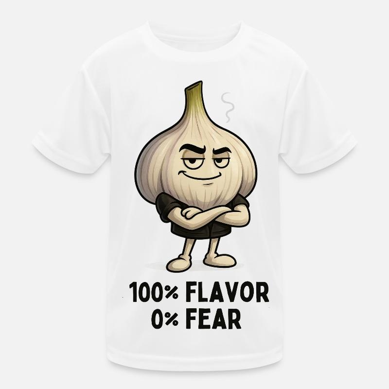 Garlic Attitude : 100 % saveur dessin animé T-shirt sport Enfant