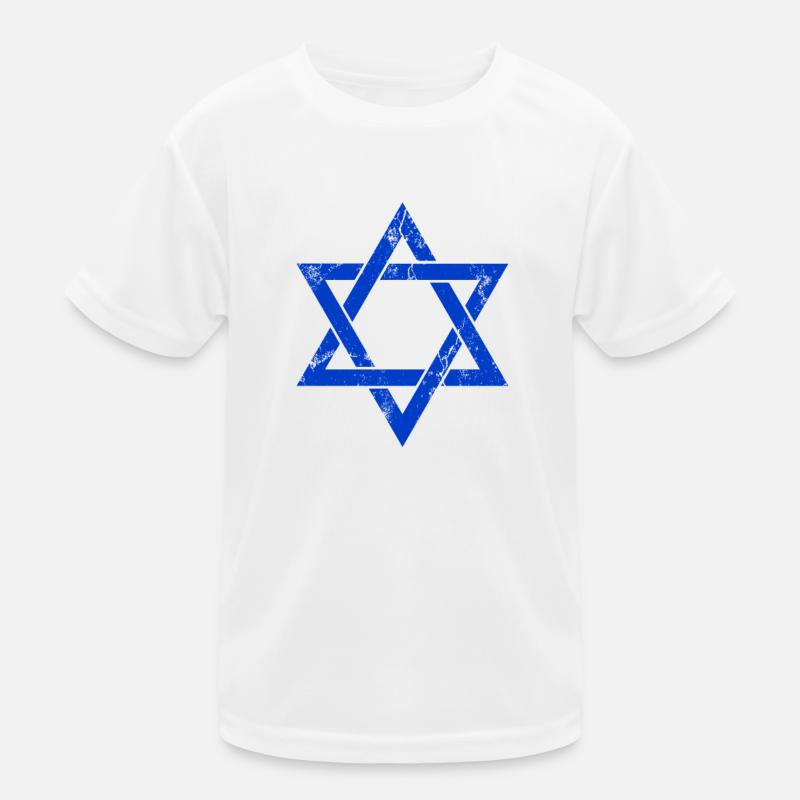 Israël Drapeau de Davidstern T-shirt sport Enfant