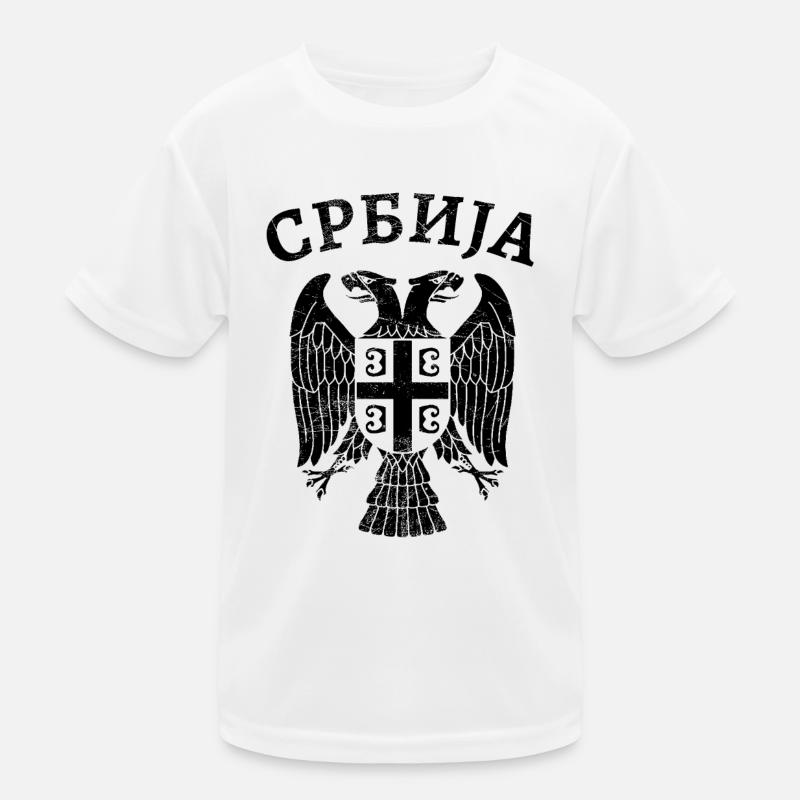Armoiries de l’aigle de Serbie T-shirt sport Enfant