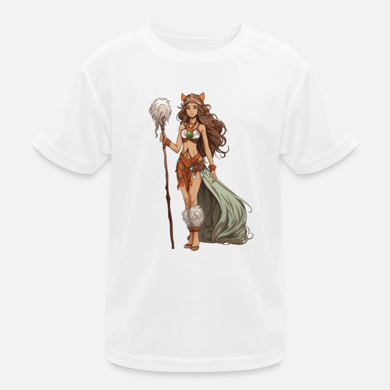 Druidin Mädchen Kinder Funktions-T-Shirt