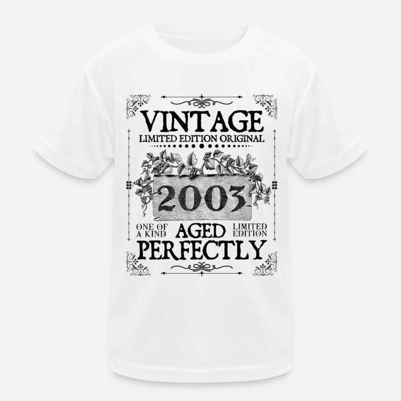 2003 | Vintage Aged Perfectly seit 2003 Geburtstag Kinder Funktions-T-Shirt