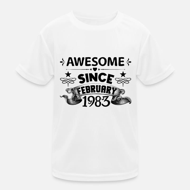 February 1983 | Awesome 1983 | born in February T-shirt sport Enfant