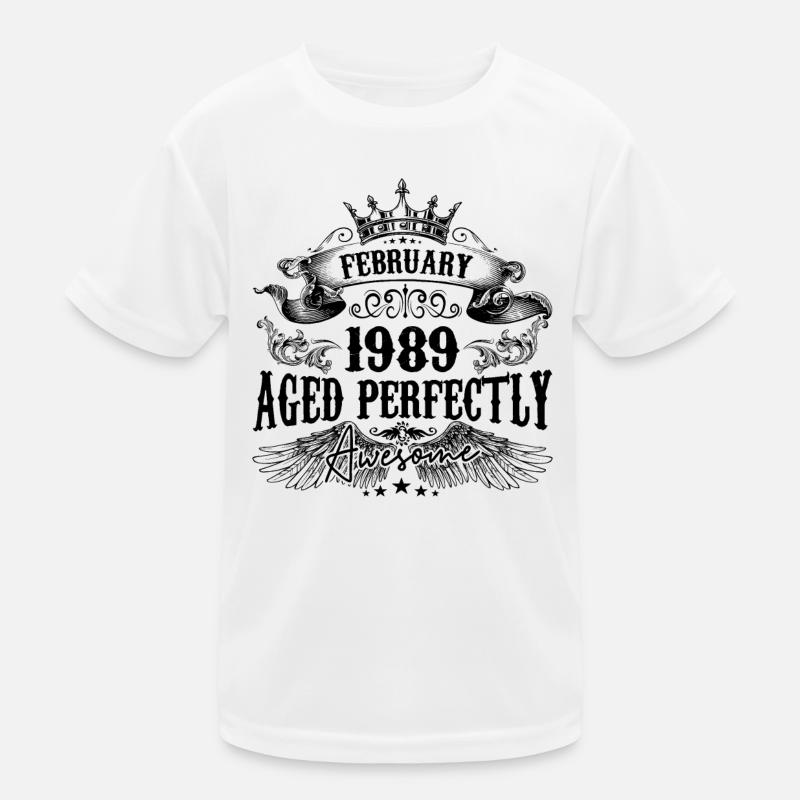 1989 | February Aged Perfectly 1989 birthday gift T-shirt sport Enfant