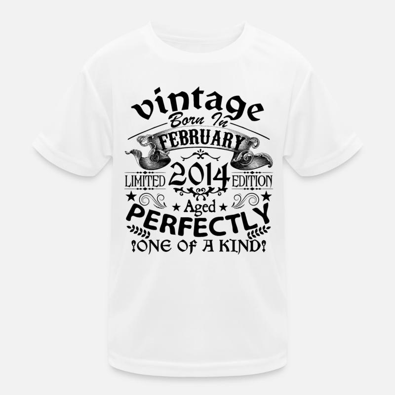 Février 2014 | Vintage 2014 | né en Février T-shirt sport Enfant