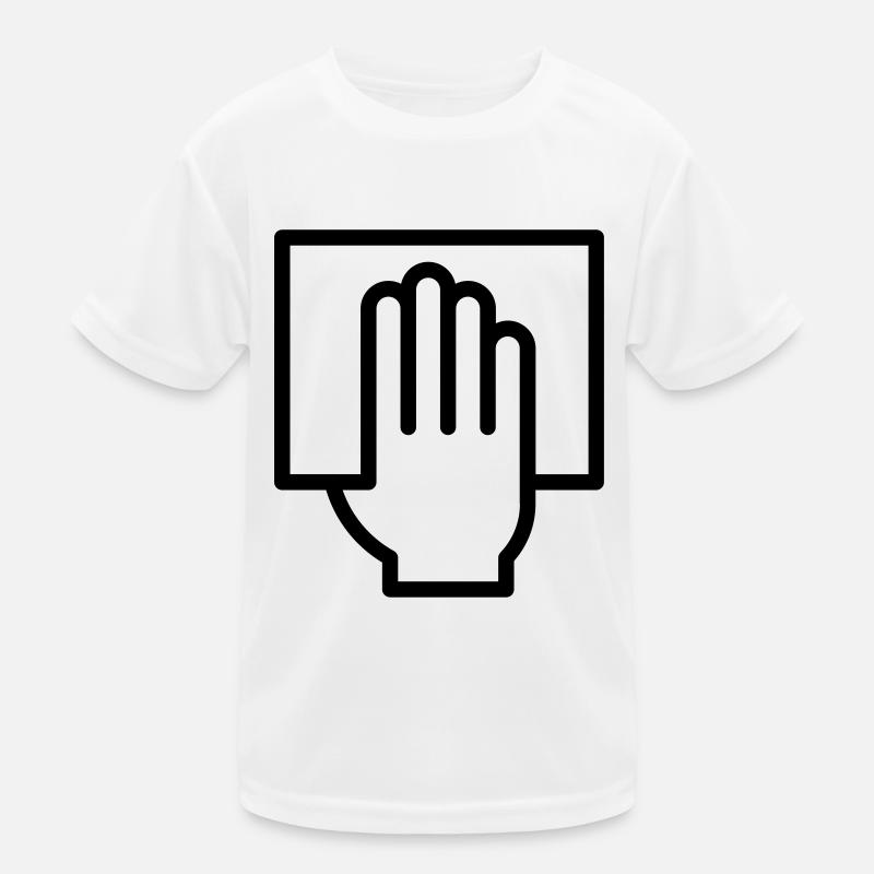 Hand mit Stimmzettel Kinder Funktions-T-Shirt
