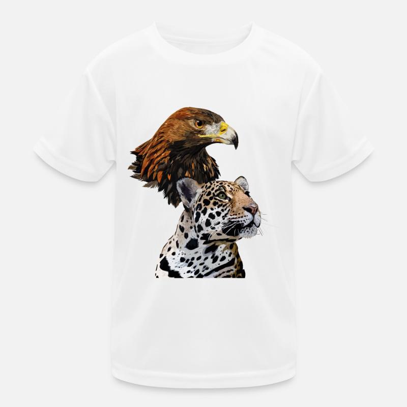Golden Eagle and Jaguar Kids Functional T-Shirt