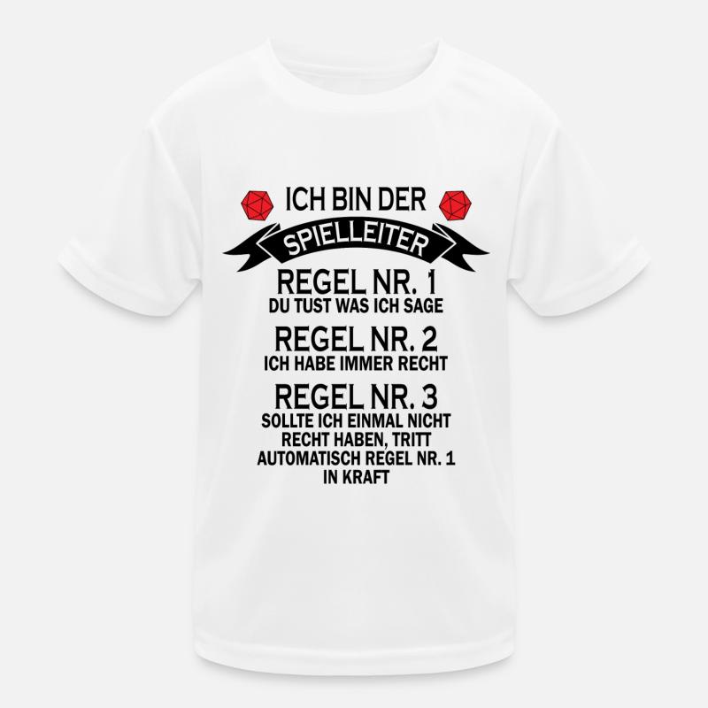 Game Master RPG Nerd Geek Gift Kids Functional T-Shirt