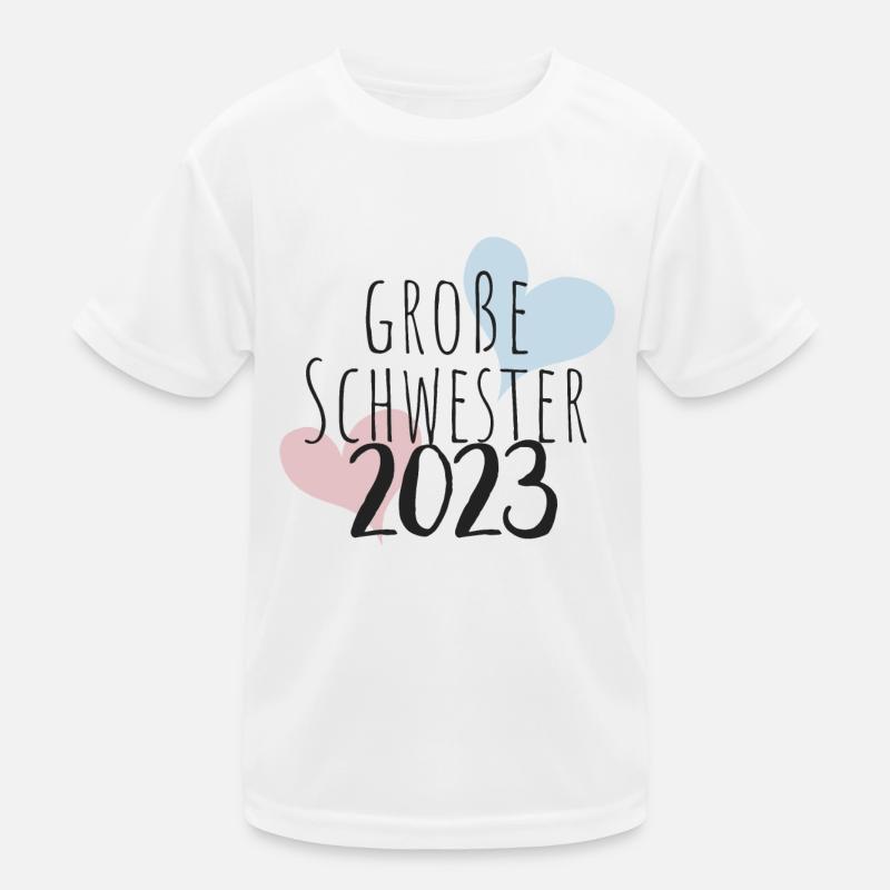 Große Schwester 2023 Kinder Funktions-T-Shirt