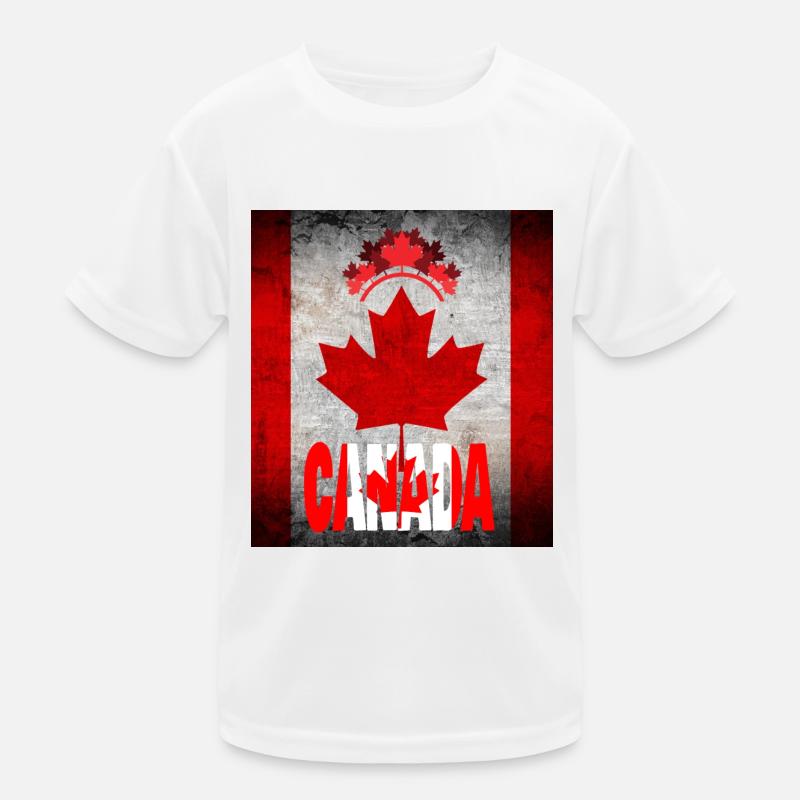 Canada, feuille d’érable. T-shirt sport Enfant